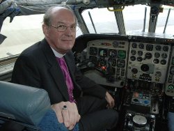 The Rt Rev David Conner during a visit to the RAF. Bishop Conner will conduct the Craigs Quiet Day in September.